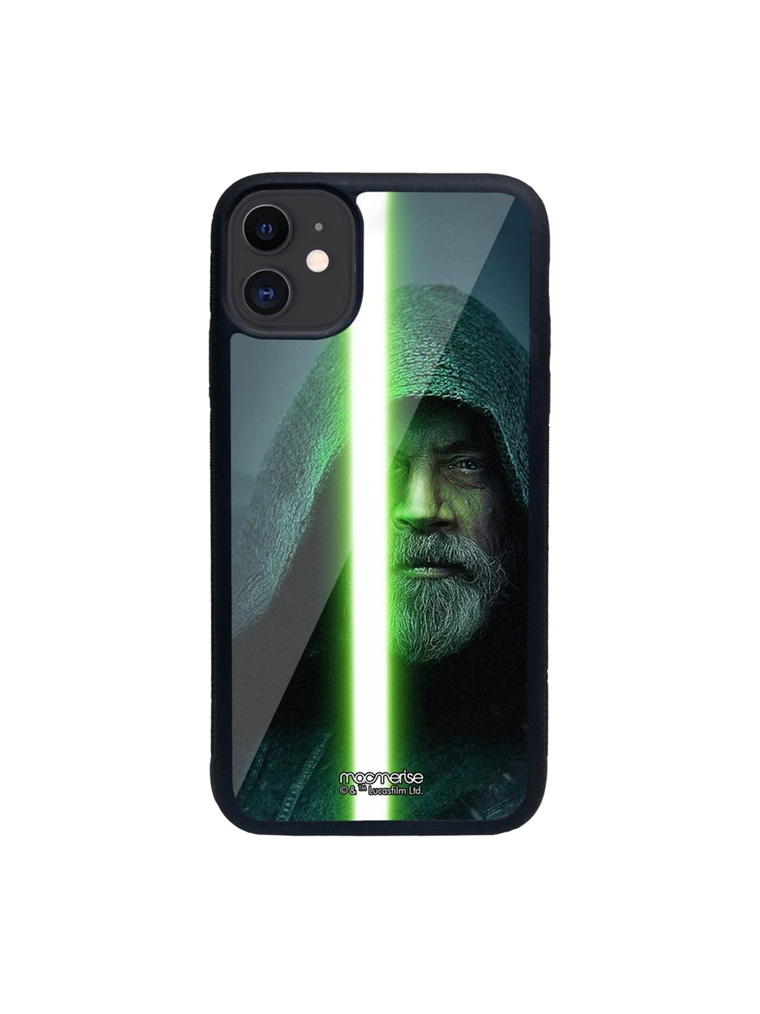 

macmerise Multi-Coloured Printed Light Saber Glass iPhone 11 Back Case