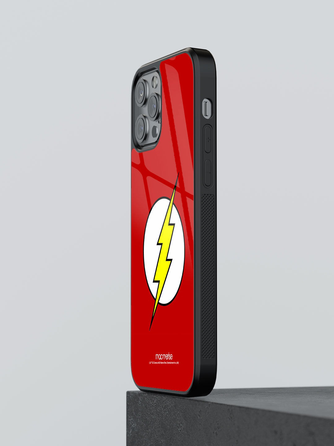 

macmerise Adults Red & Yellow Printed iPhone 13 Pro Max Glass Phone Case