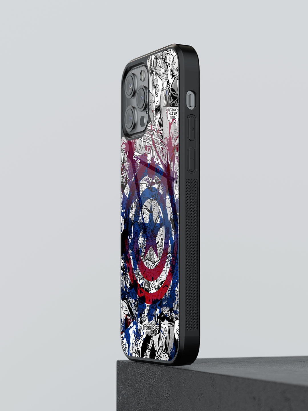 

macmerise Blue Splash Out Shield Printed iPhone 12 Pro Back Case, Multi