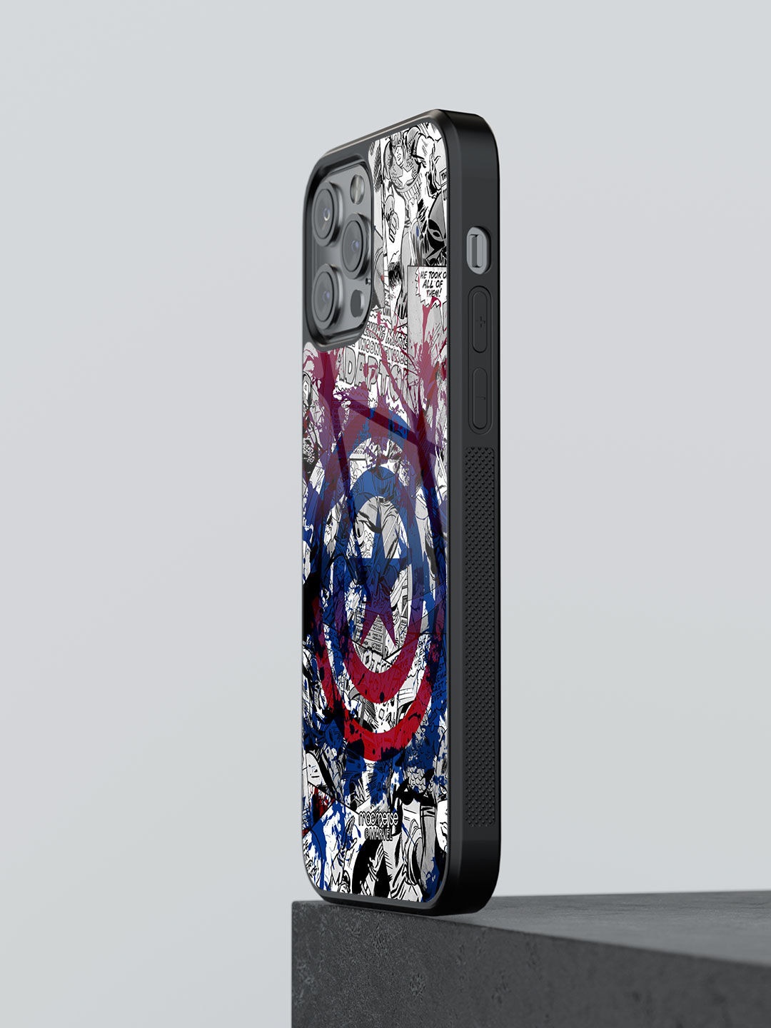 

macmerise Blue Printed Splash Out Shield iPhone 13 Pro Max Back Case
