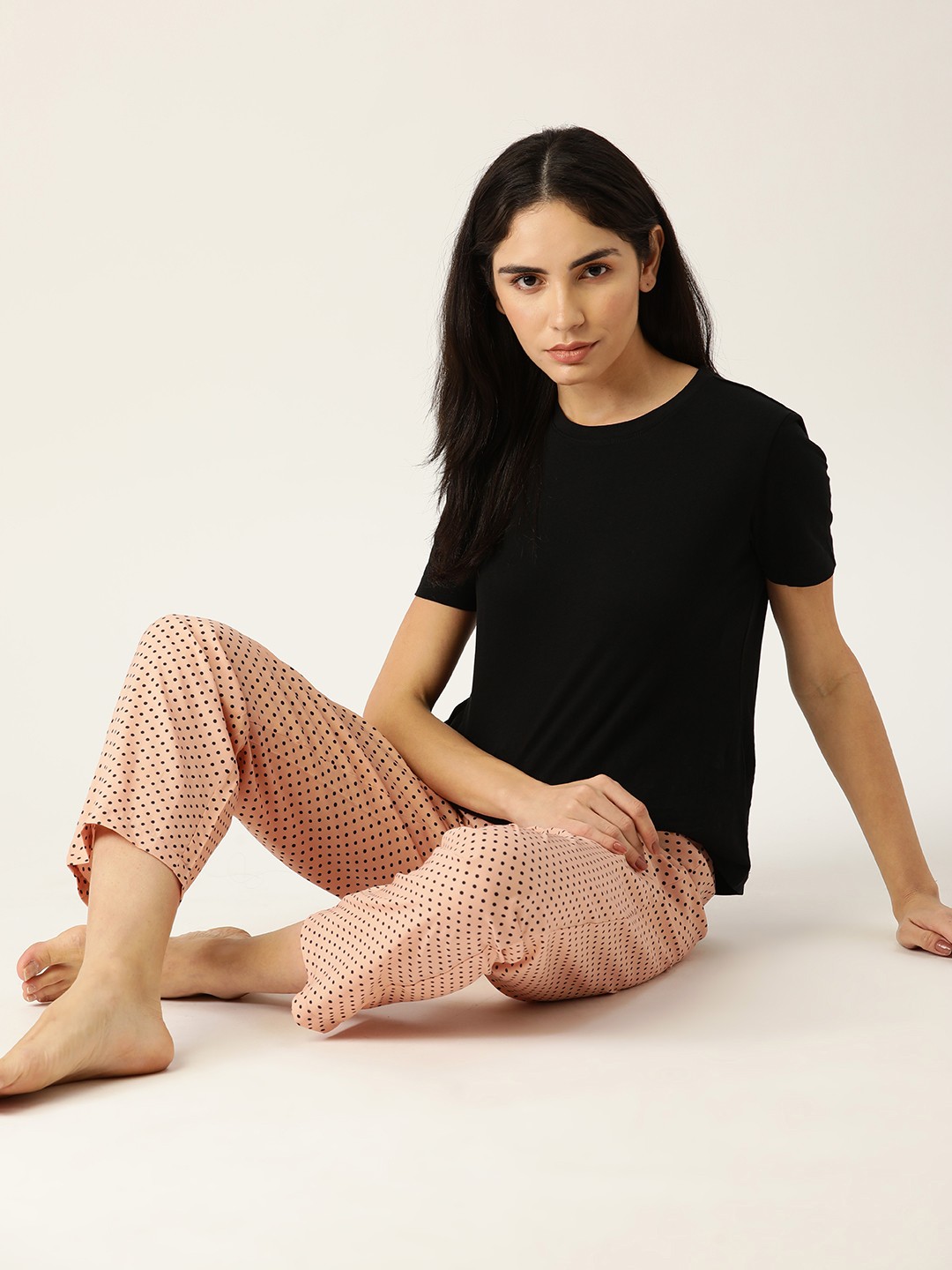 

ETC Women Beige Printed Lounge Pants