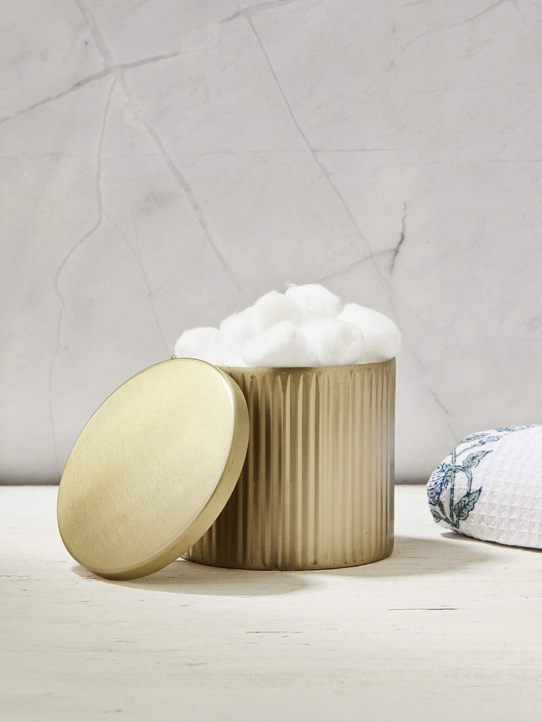 

Fabindia Gold-Toned Textured Cotton Holders