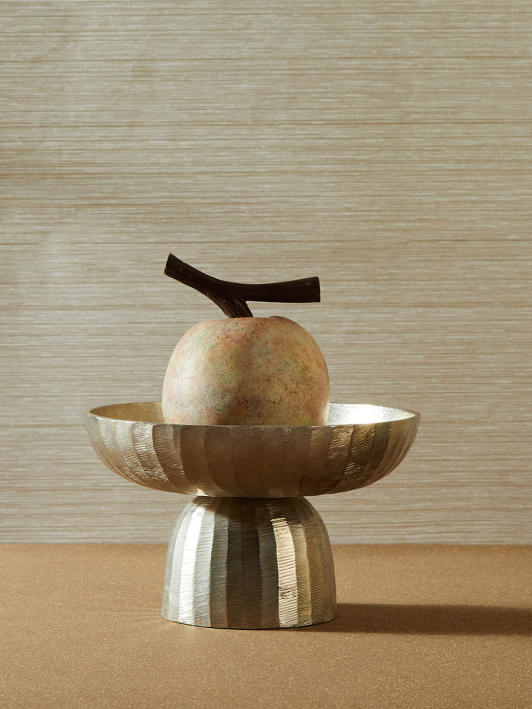 

Fabindia Grey Textured Decorative Bowl