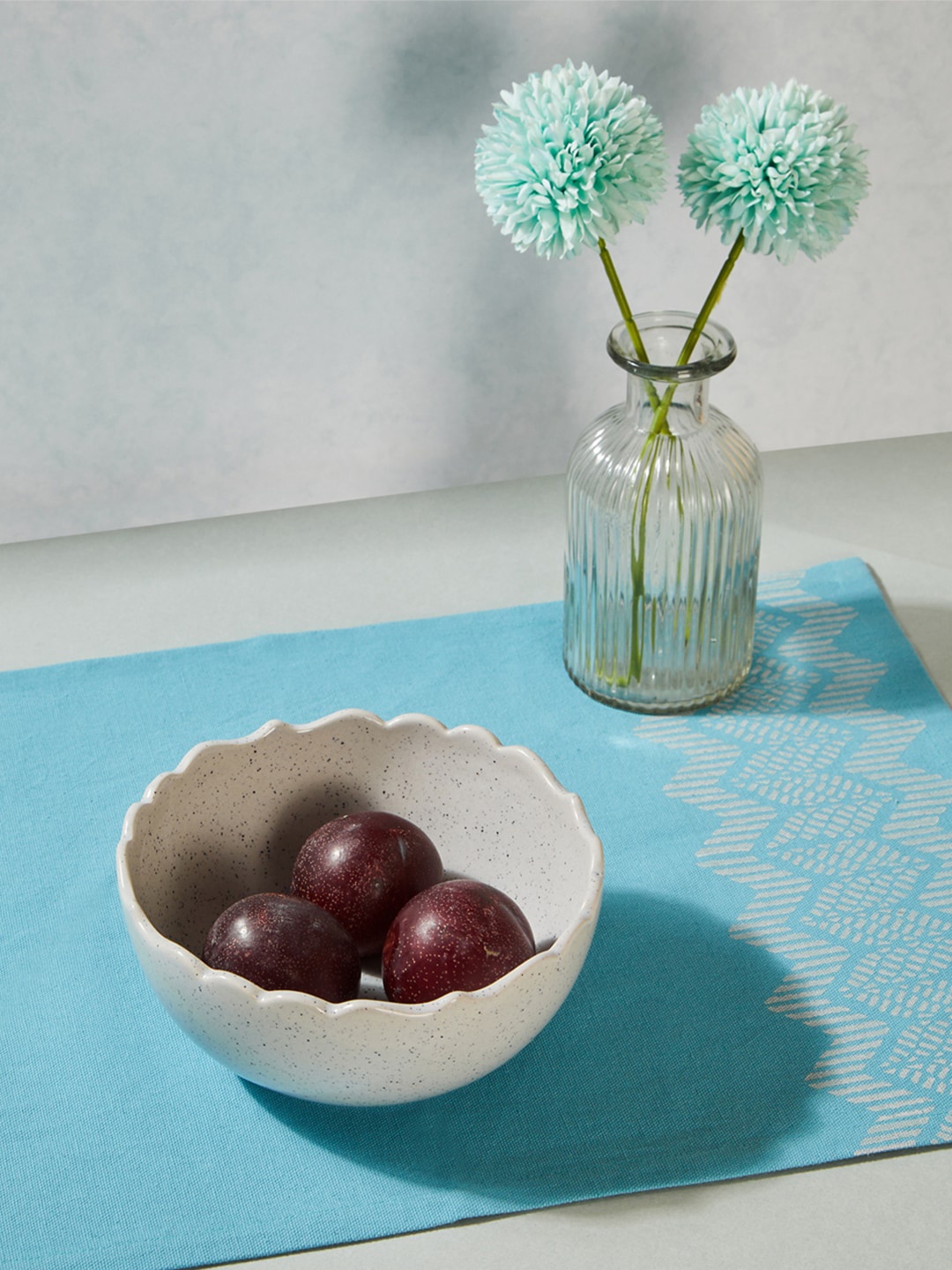 

Fabindia Grey Solid Serving Bowl