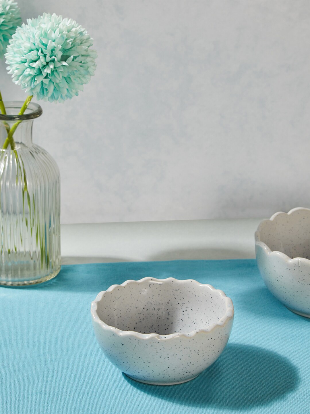 

Fabindia Grey Solid Ceramic Serving Bowl