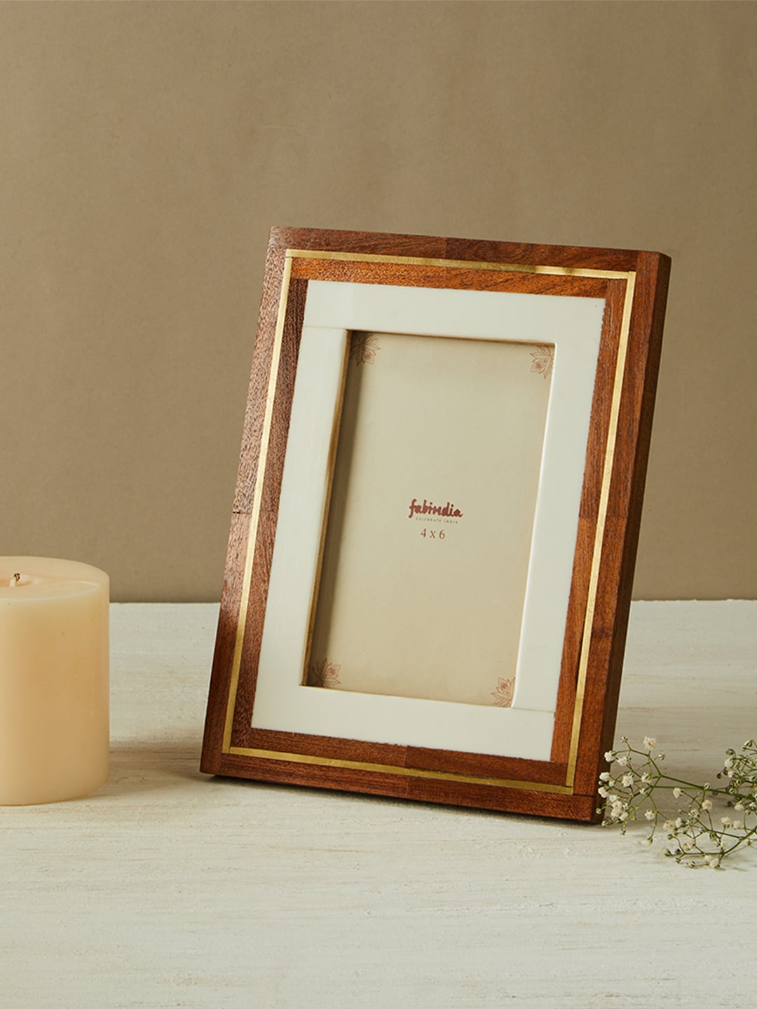 

Fabindia Brown Solid Wooden Photo Frames