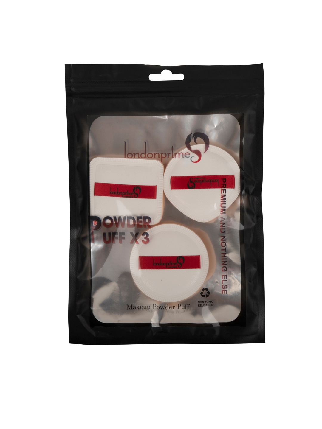 

LONDONPRIME Set Of 3 Makeup Powder Puff, Cream