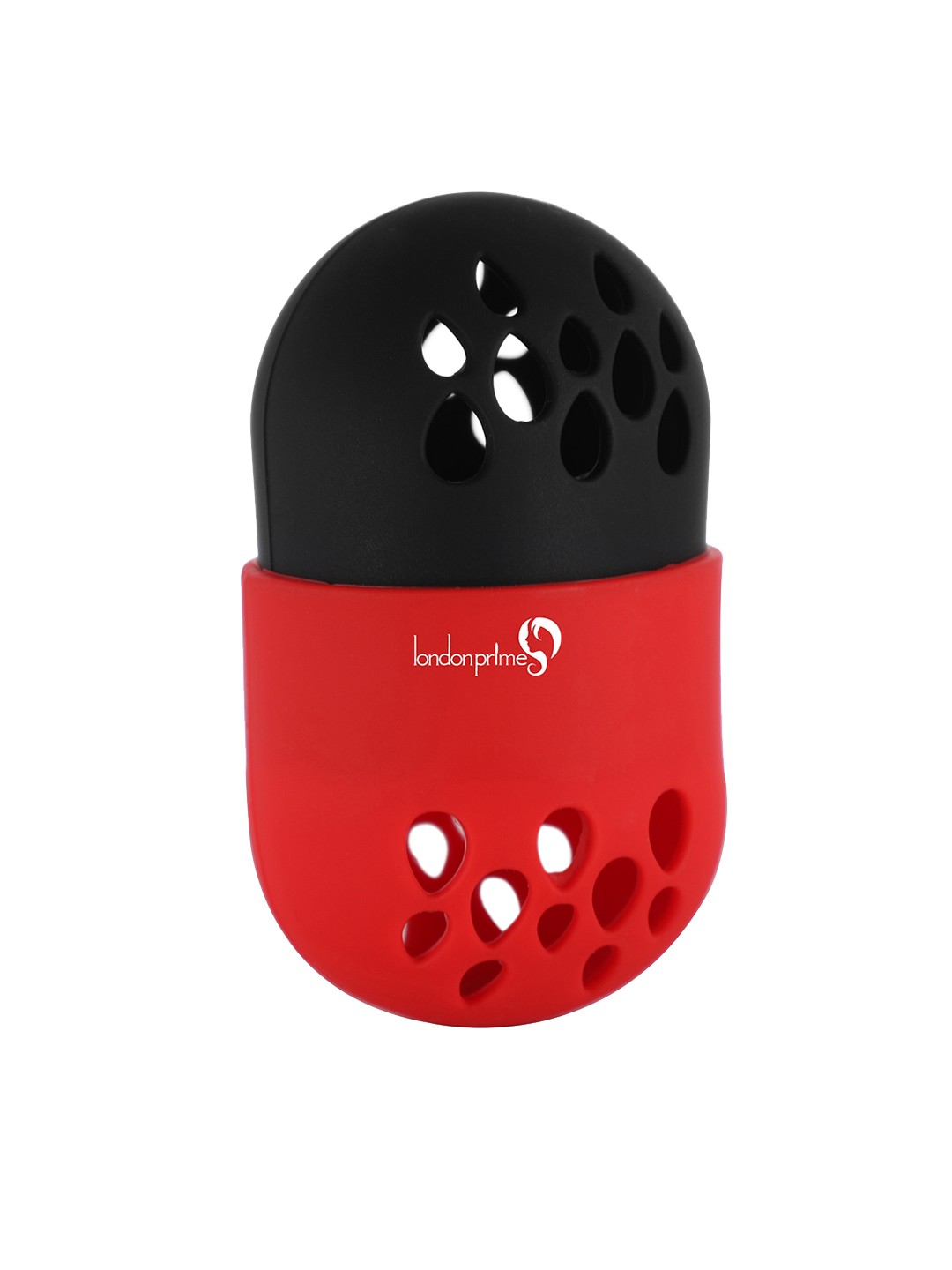 

LONDONPRIME Silicon Makeup Sponge Holder - Black & Red