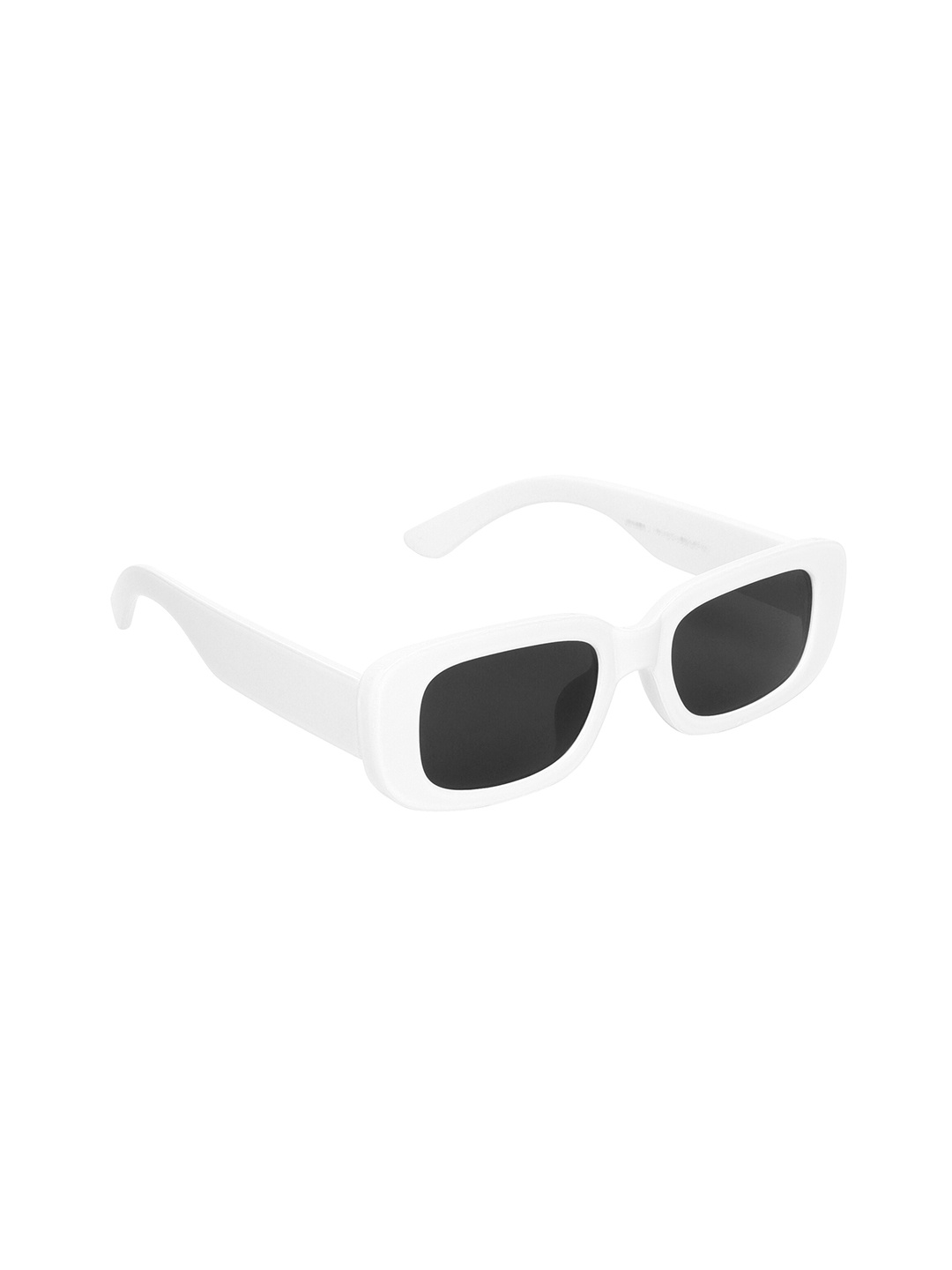 

CRIBA Unisex Black Lens & White Square Sunglasse CR_CANDY_W BLK-White