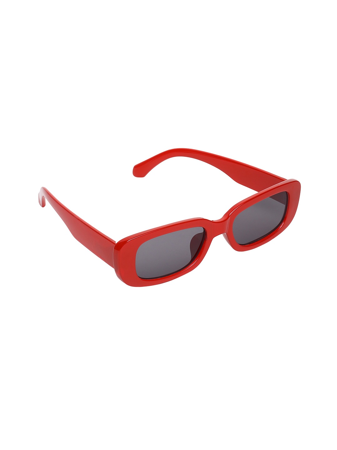 

CRIBA Unisex Black Lens & Red Rectangle Sunglasses with UV Protected Lens