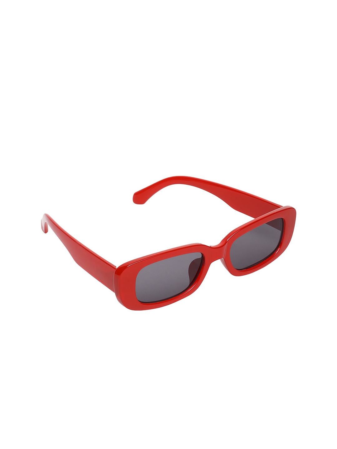 

GARTH Unisex Black Lens And Red Square Sunglasses With UV Protected Lens