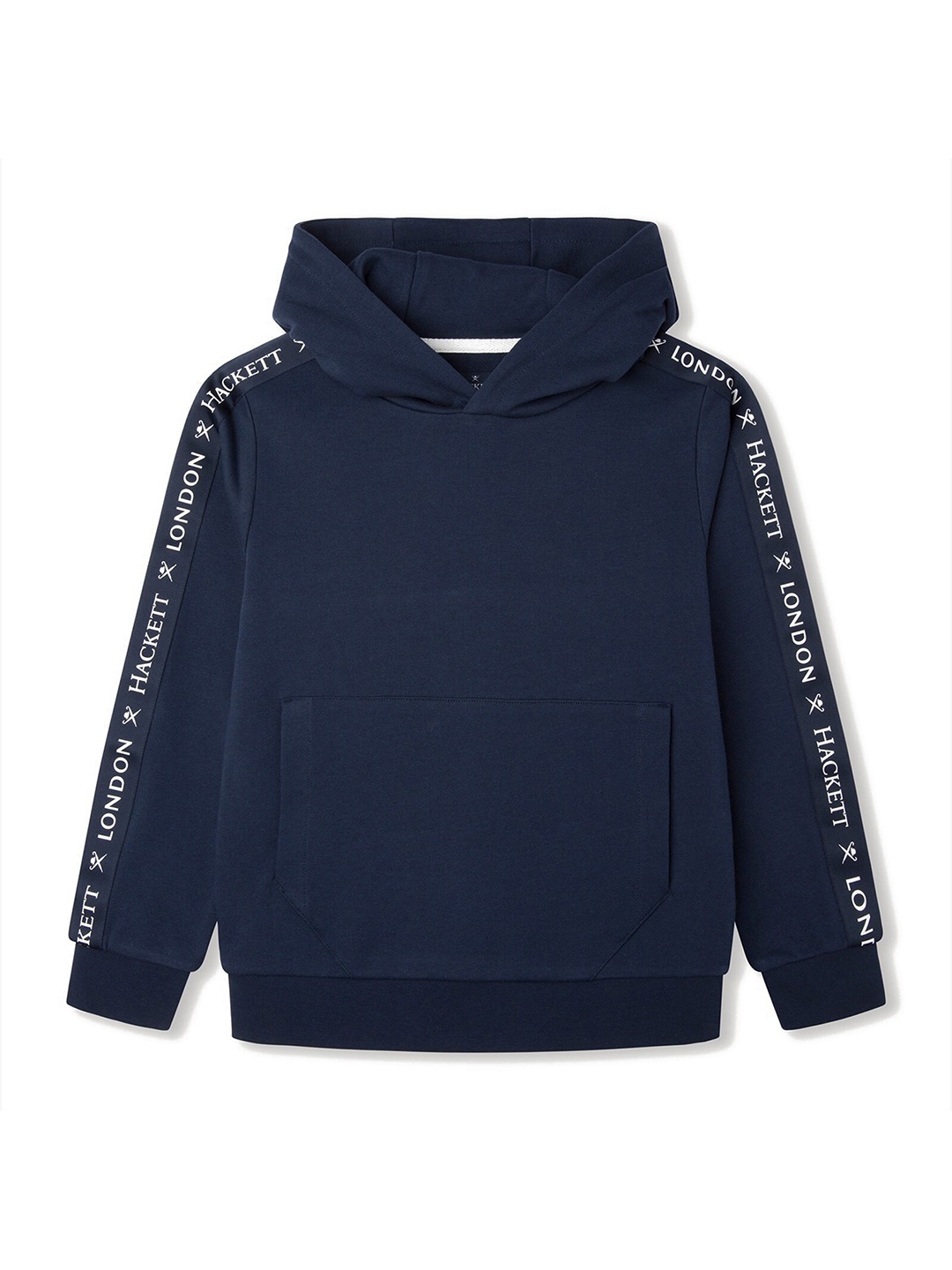 

HACKETT LONDON Boys Navy Blue Solid Hooded Sweatshirt