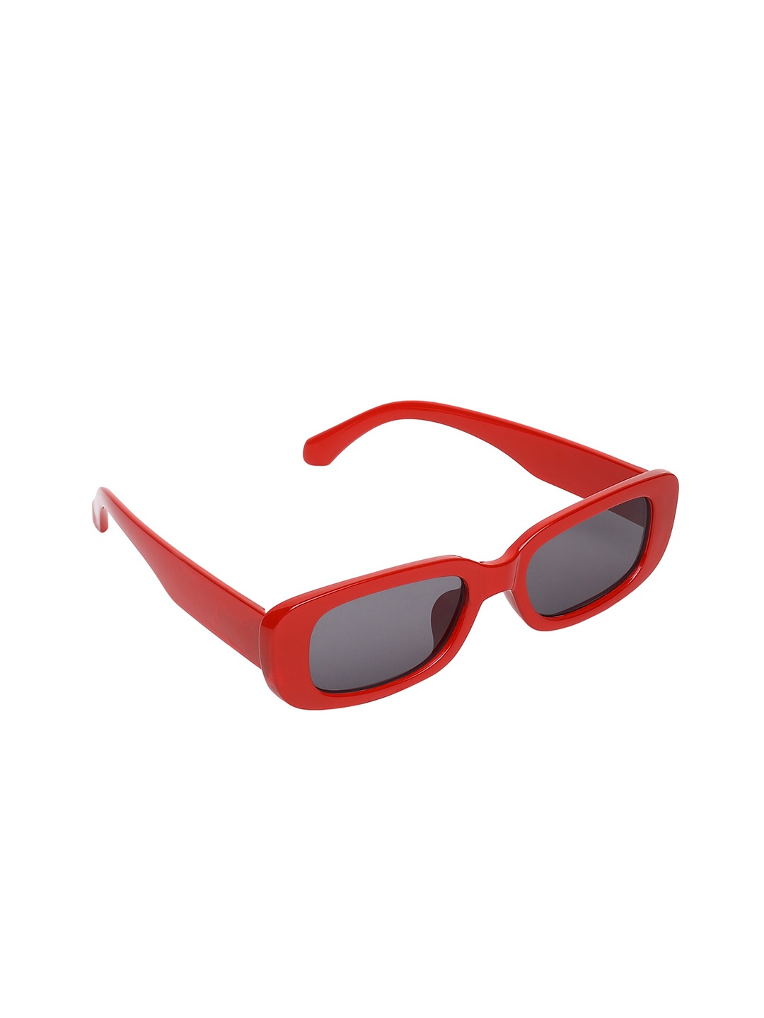 

SCAGLIA Unisex Black Lens And Red Square Sunglasses With UV Protected Lens