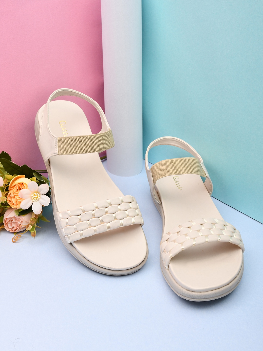 

Ajanta Off White Platform Heels