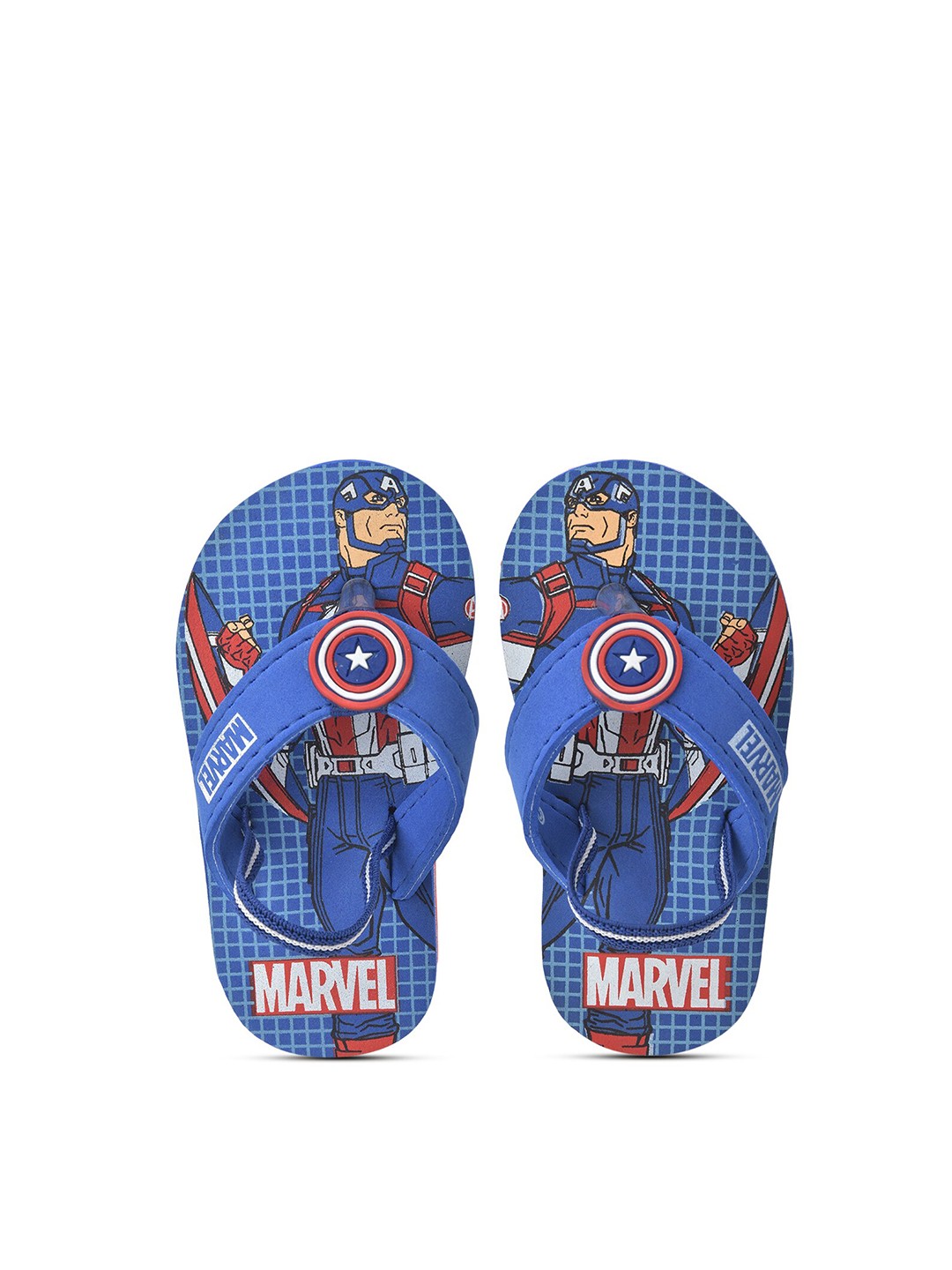 

toothless Boys Blue & Red Printed Rubber Thong Flip-Flops