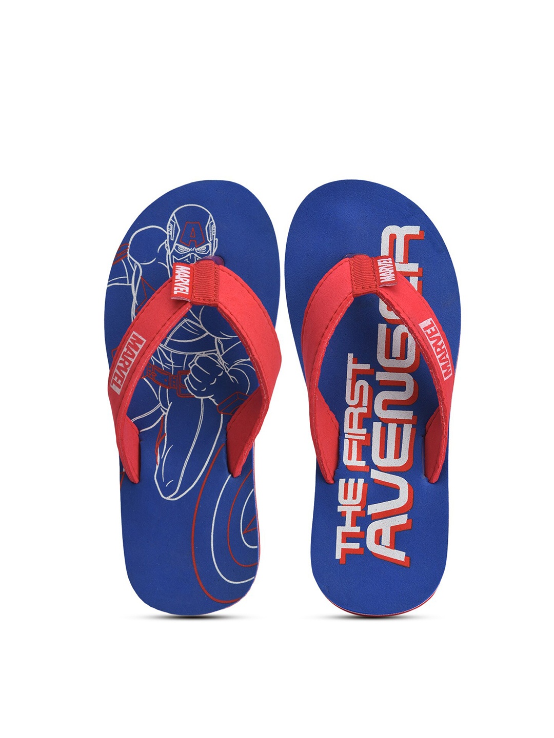 

toothless Boys Blue & Red Printed Rubber Thong Flip-Flops