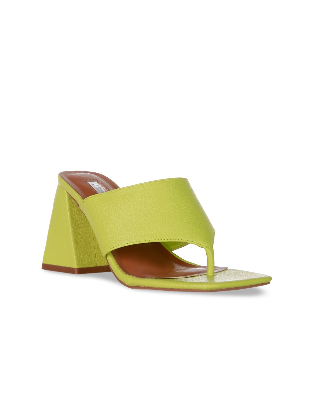 

London Rag Green PU Block Heels