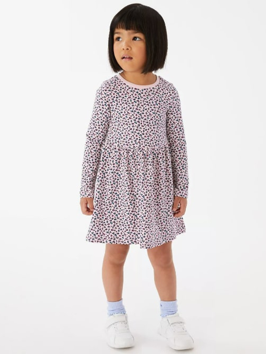 

Marks & Spencer Girls Pink Animal Printed Dress