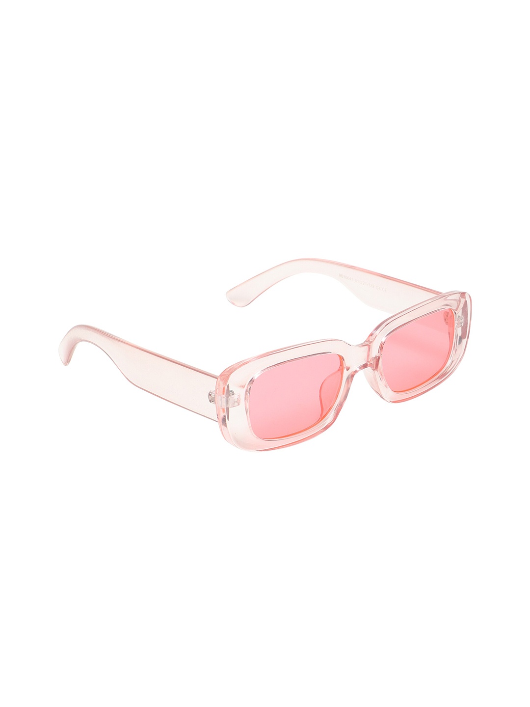 

ALIGATORR Unisex Pink Lens & Pink Square Sunglasses with UV Protected Lens