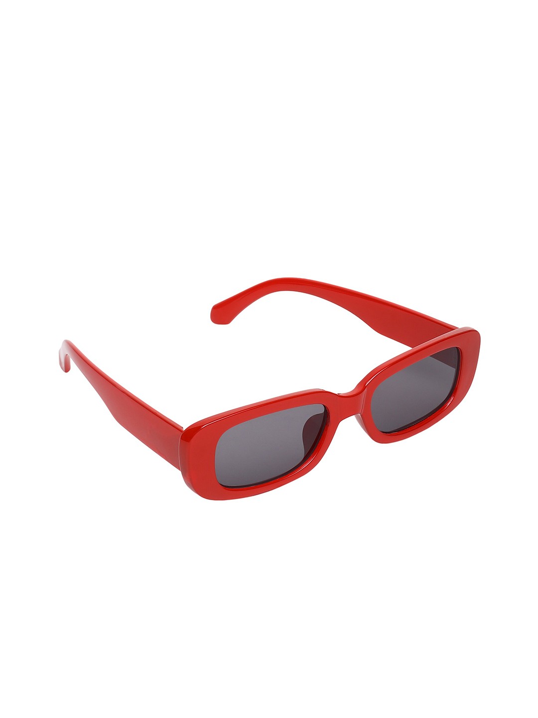 

ALIGATORR Unisex Black Lens & Red Square Sunglasses with UV Protected Lens