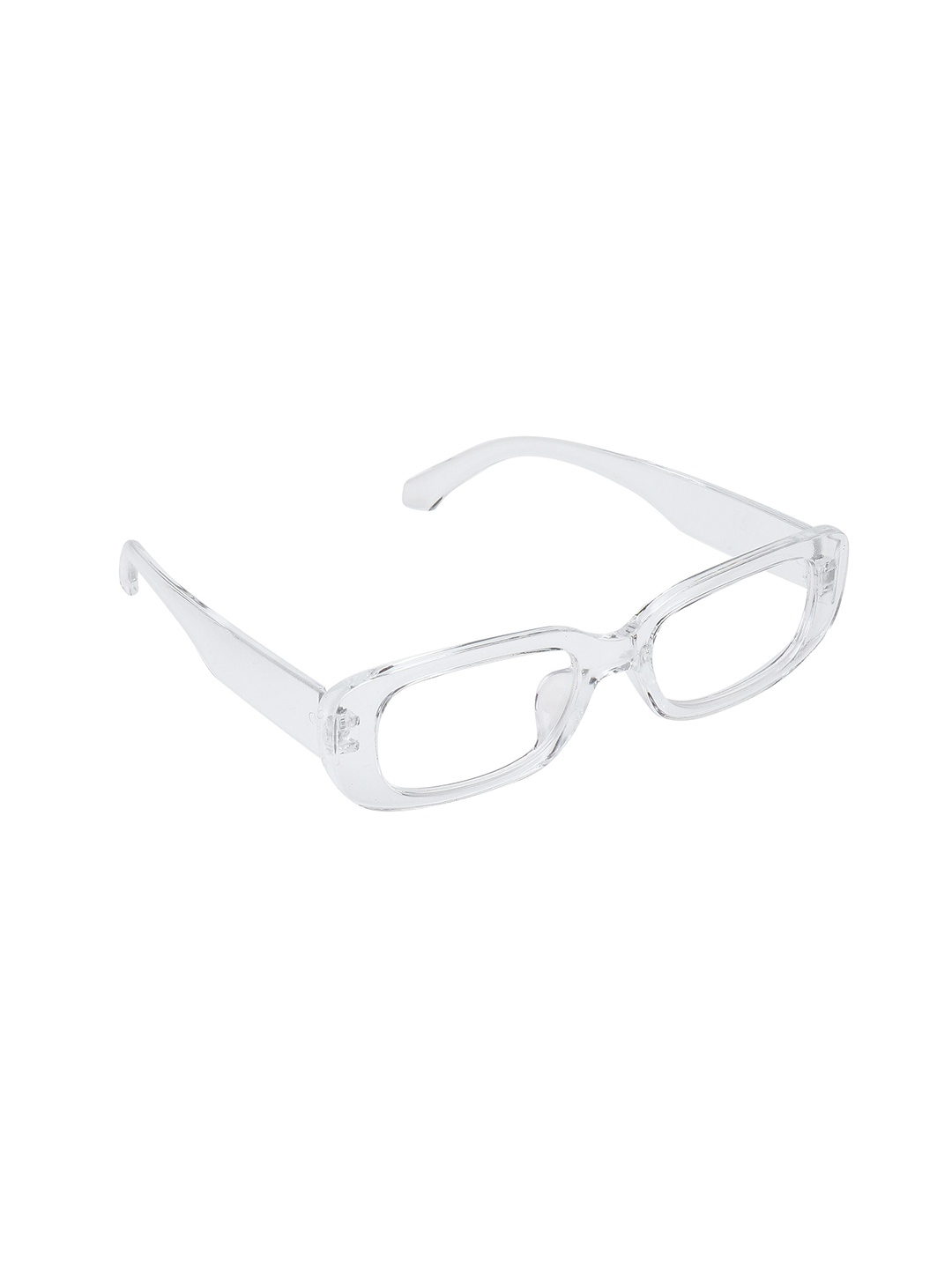 

ALIGATORR Unisex Clear Lens & White Square Sunglasses with UV Protected Lens-AGR_CANDY_WHT