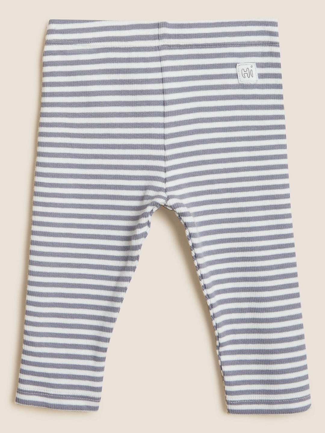 

Marks & Spencer Infants Girls Striped Leggings, Grey