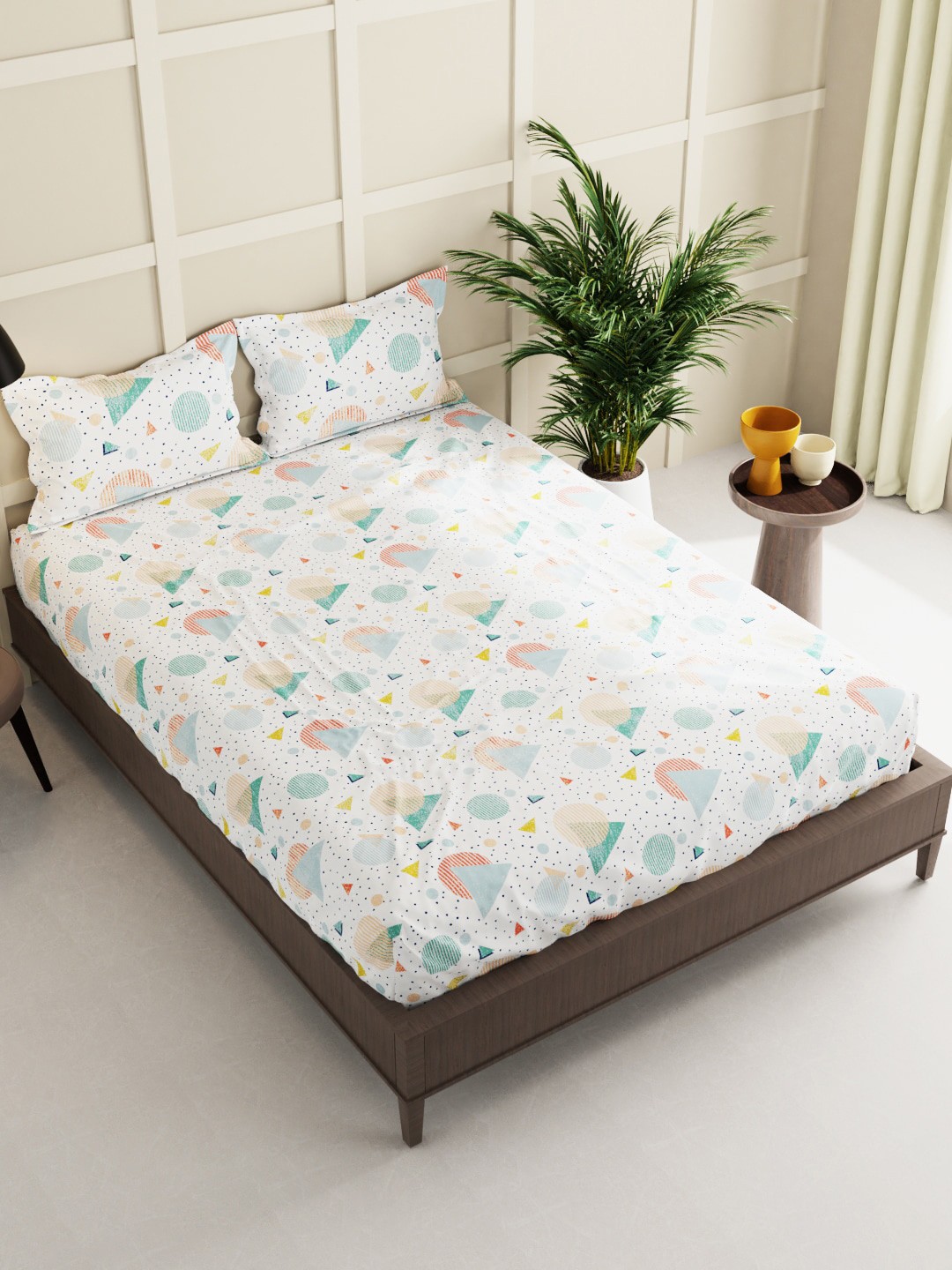

BIANCA KOPA Extra Smooth Micro Double Bedsheet With 2 Pillow Covers -3pc set, White