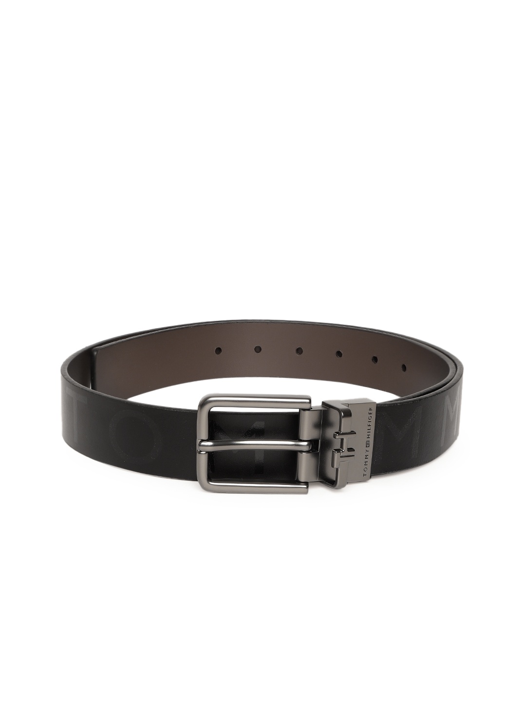 

Tommy Hilfiger Men Black Reversible Leather Belt