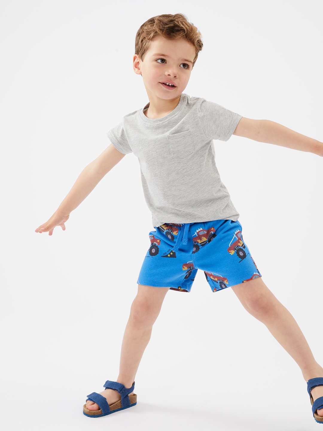 

Marks & Spencer Boys Blue Conversational Printed Shorts