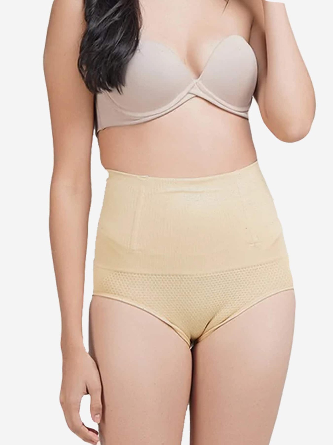 

COLOR STYLE Women Brown Solid Tummy Shapewear