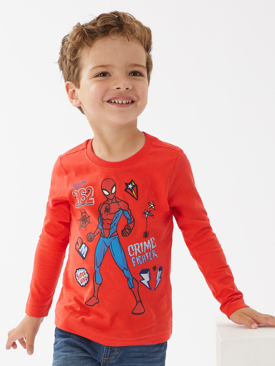 

Marks & Spencer Boys Red Spider-Man Printed T-shirt