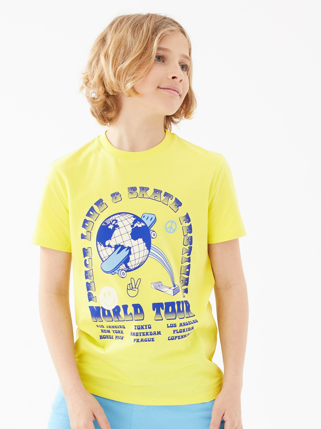 

Marks & Spencer Boys Yellow Printed T-shirt
