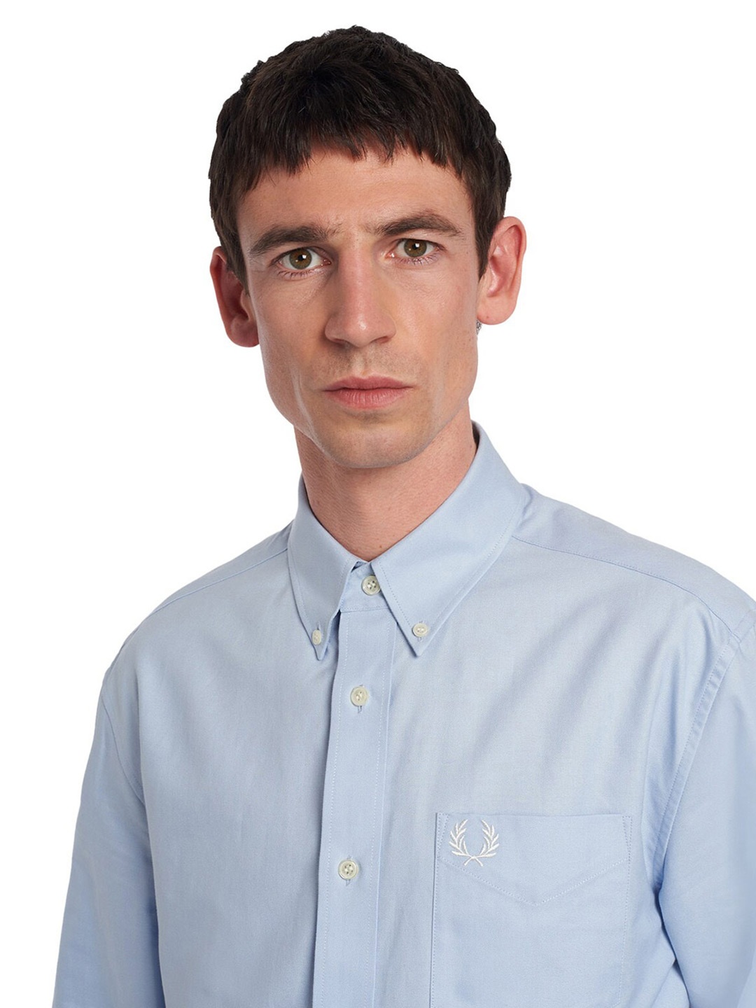 

Fred Perry Men Blue Casual Shirt