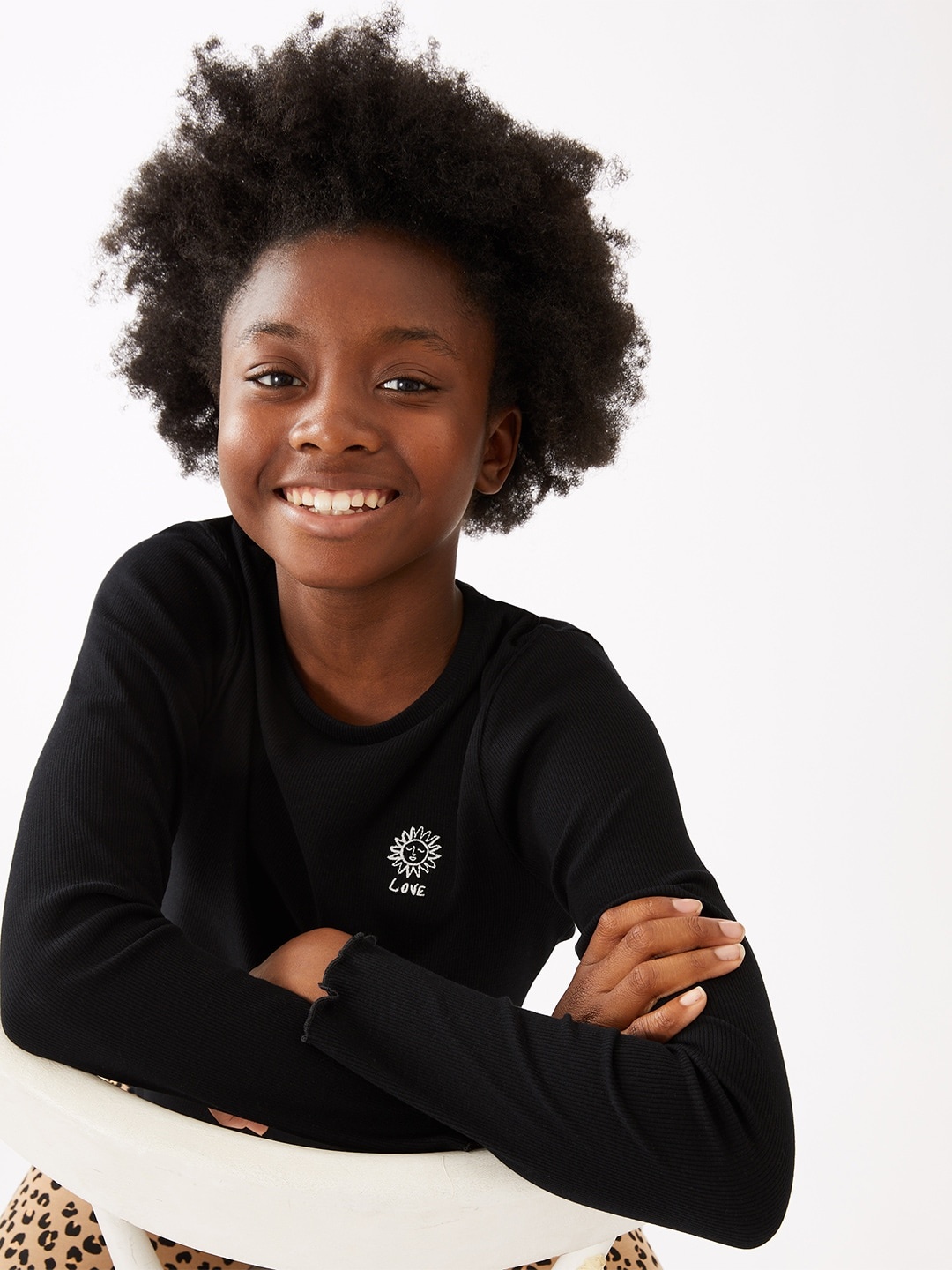 

Marks & Spencer Girls Black Top