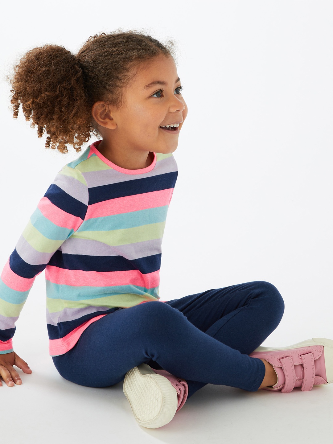 

Marks & Spencer Multicoloured Striped Top, Multi