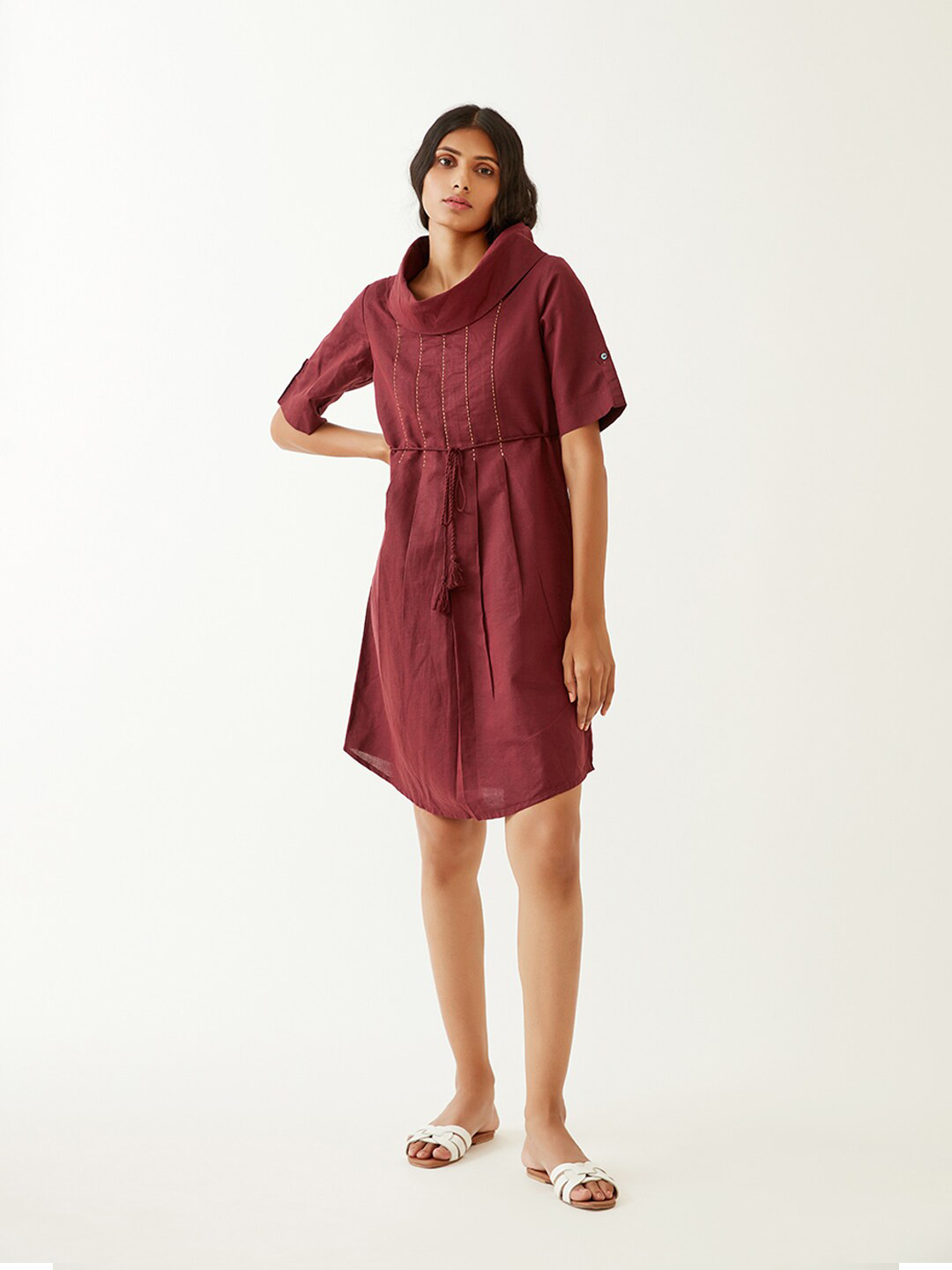 

Ancestry Women Brown A-Line Dress