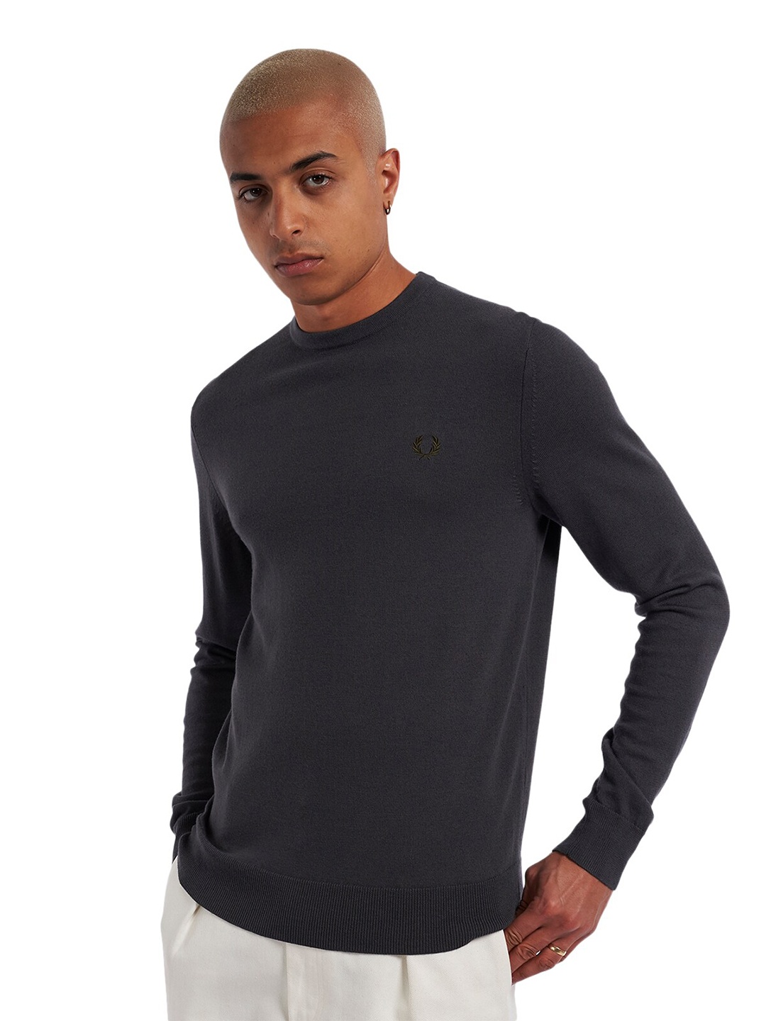 

Fred Perry Men Black Pullover