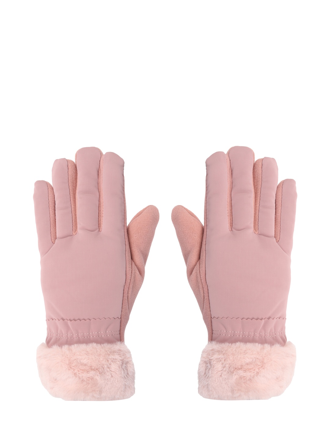 

FabSeasons Women Peach-Colored Solid Winter Gloves