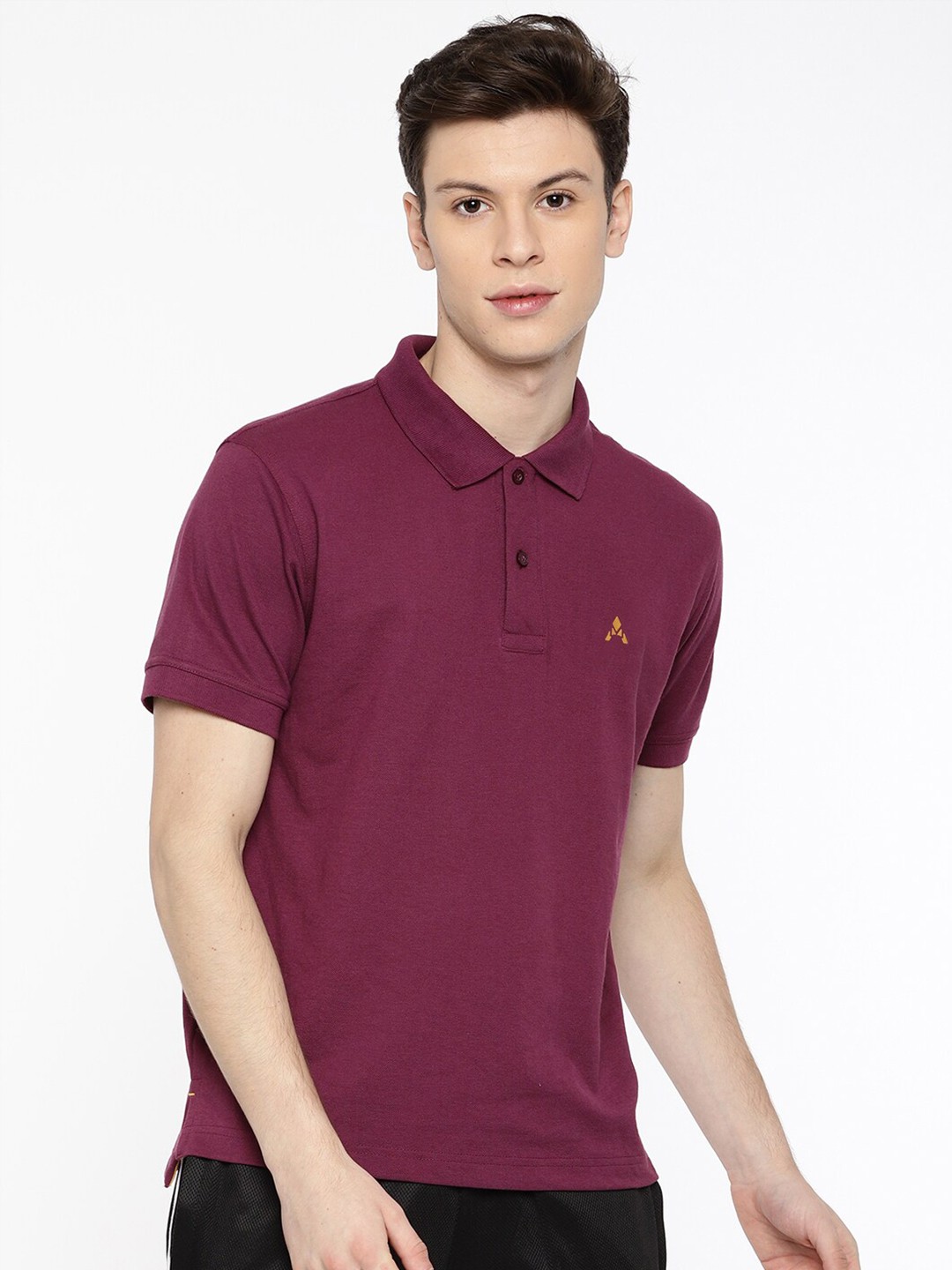 

ACTIMAXX Men Purple Polo Collar T-shirt