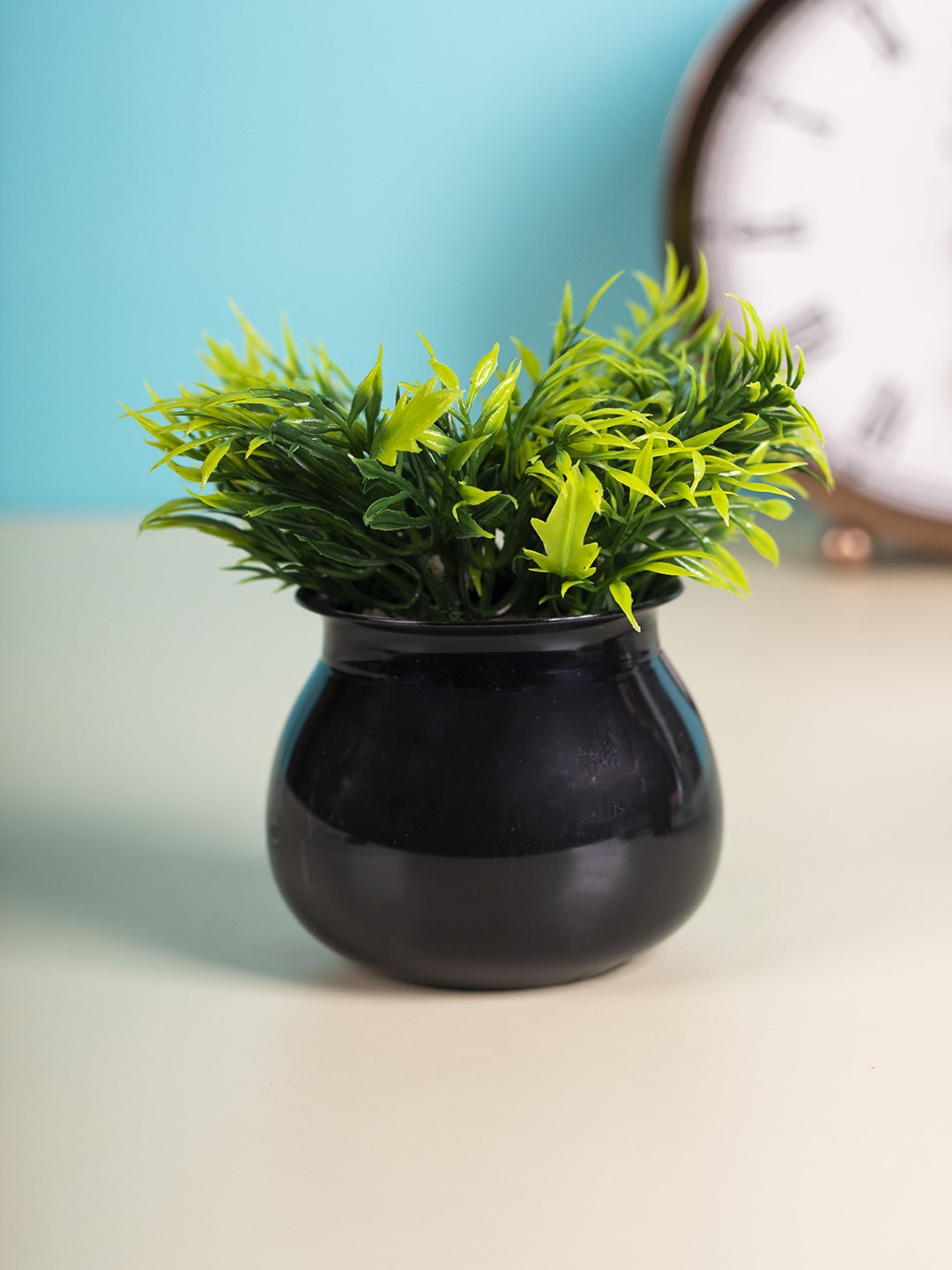 

MARKET99 Black Artificial Plant With Pot