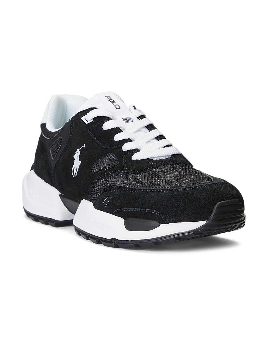 

Polo Ralph Lauren Men Black Leather Sneakers