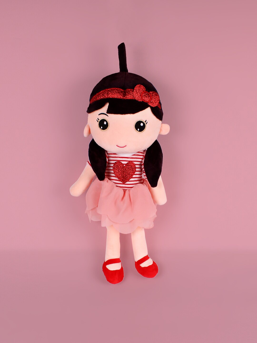 

DukieKooky Kids Red & Pink Self-Design Super Doll Soft Toys