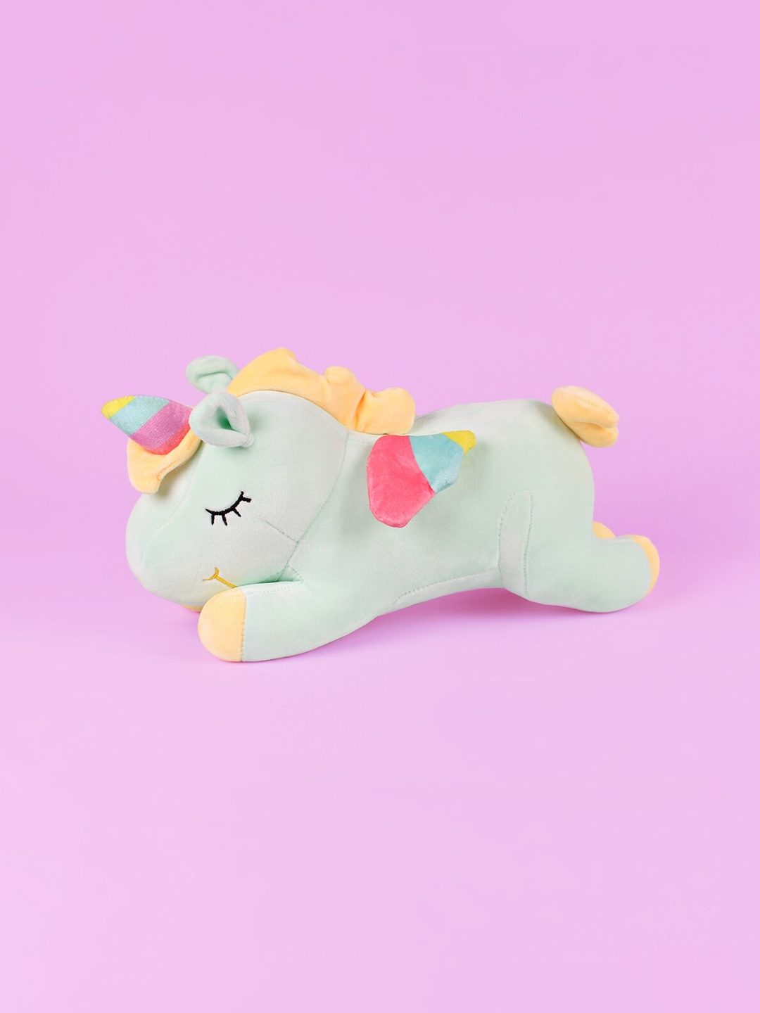 

DukieKooky Kids Turquoise Blue Sleeping Unicorn Soft Toy