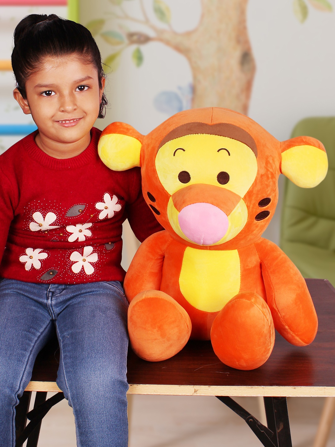 

DukieKooky Kids Orange Tiger Soft Toys and Dolls