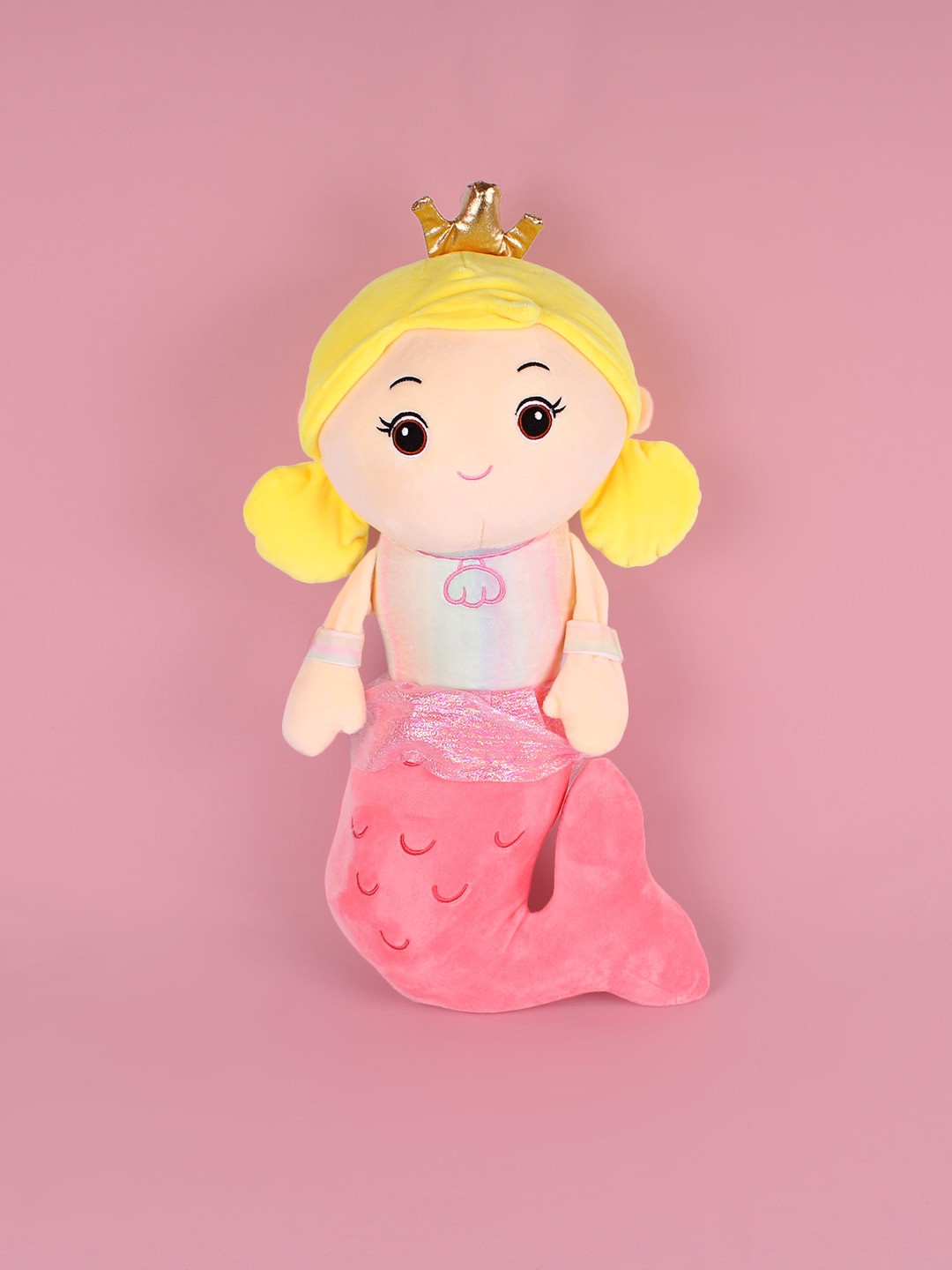 

DukieKooky Kids Pink & Yellow Mermaid Soft Toys