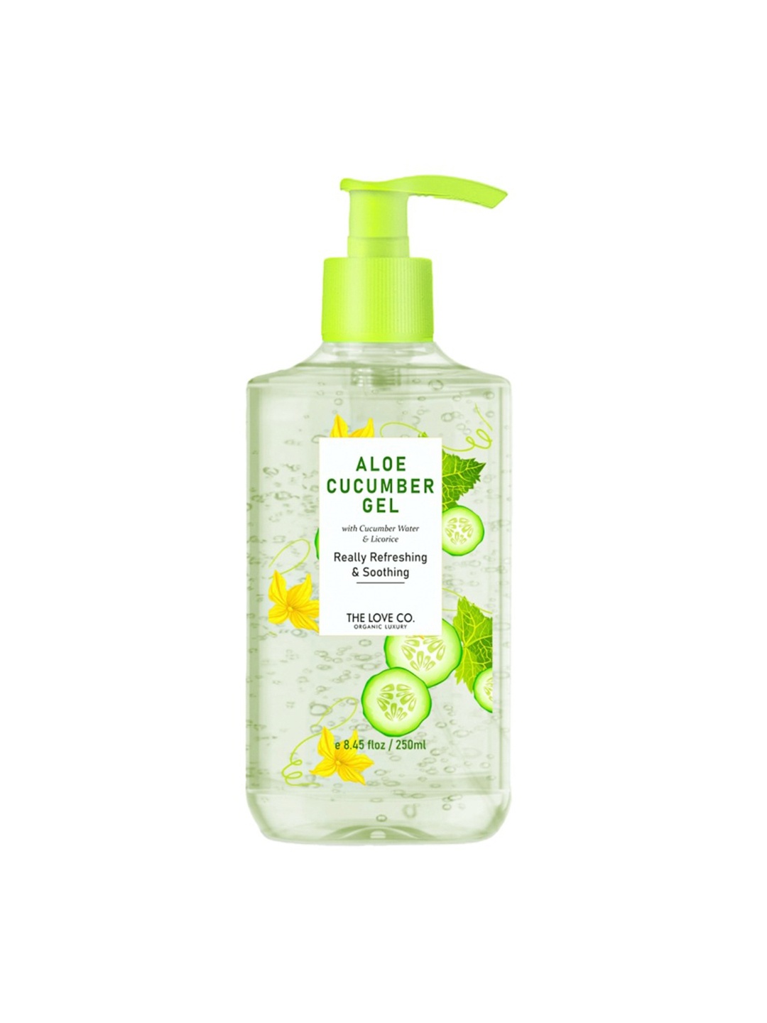 

THE LOVE CO. Unisex Aloe with Cucumber Water & Licorice Gel 250ml, Green