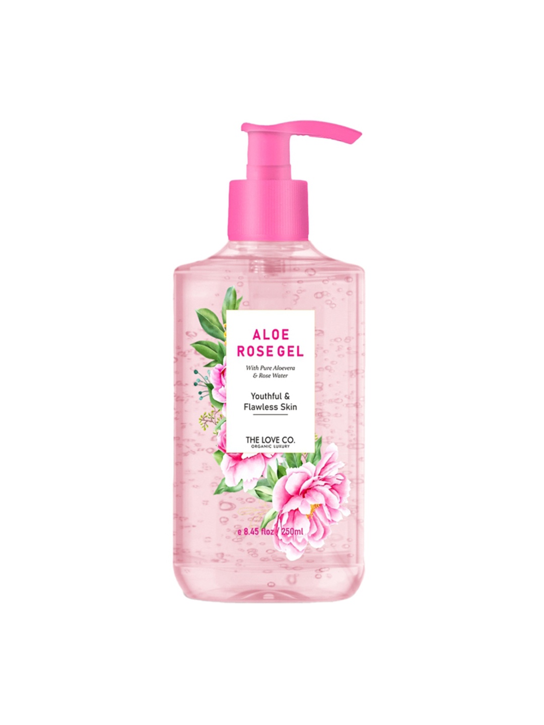 

THE LOVE CO. Aloe Vera & Rose Water Gel 250ml, Pink