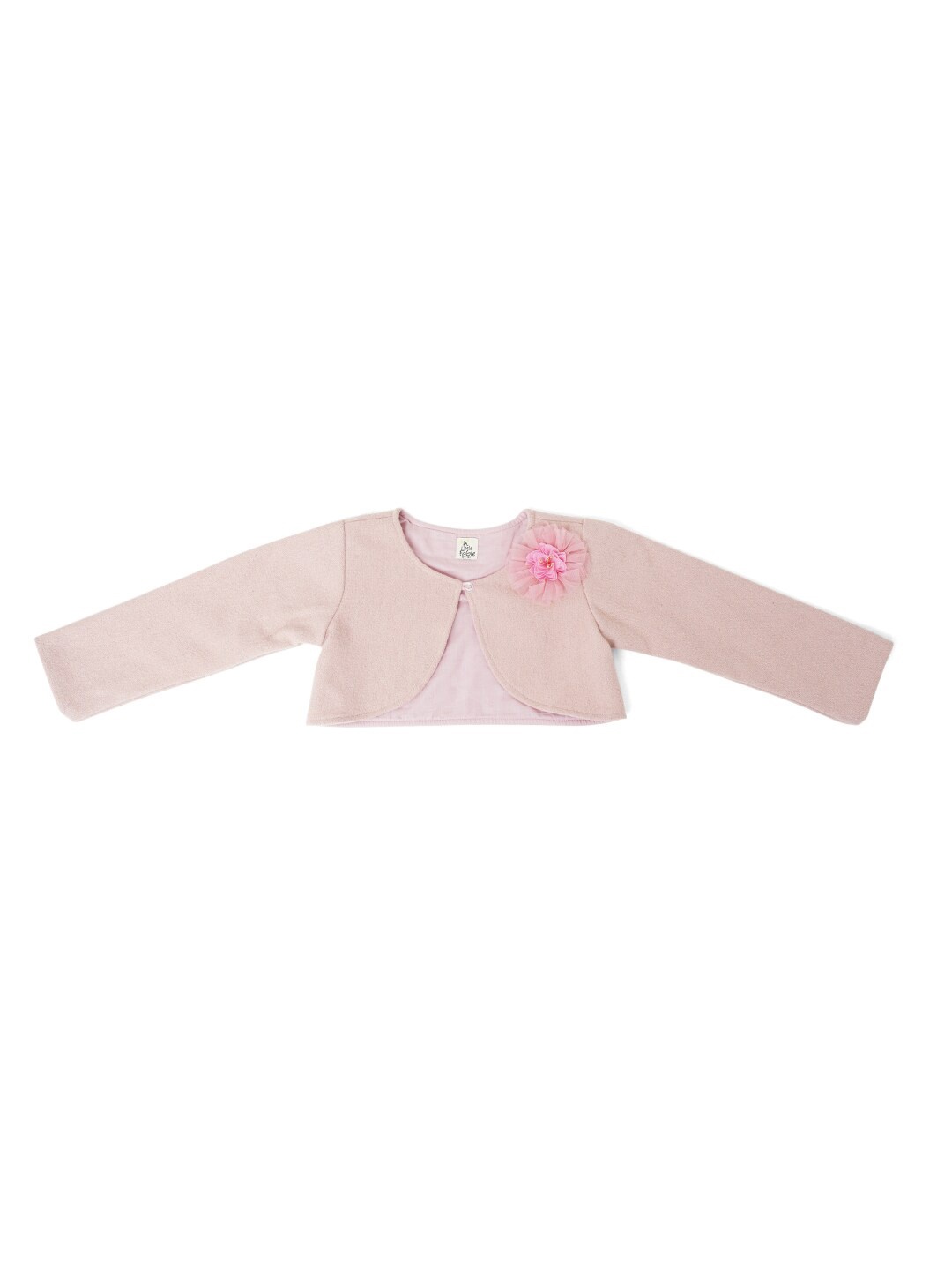 

A Little Fable Girls Pink Embellished Shrug