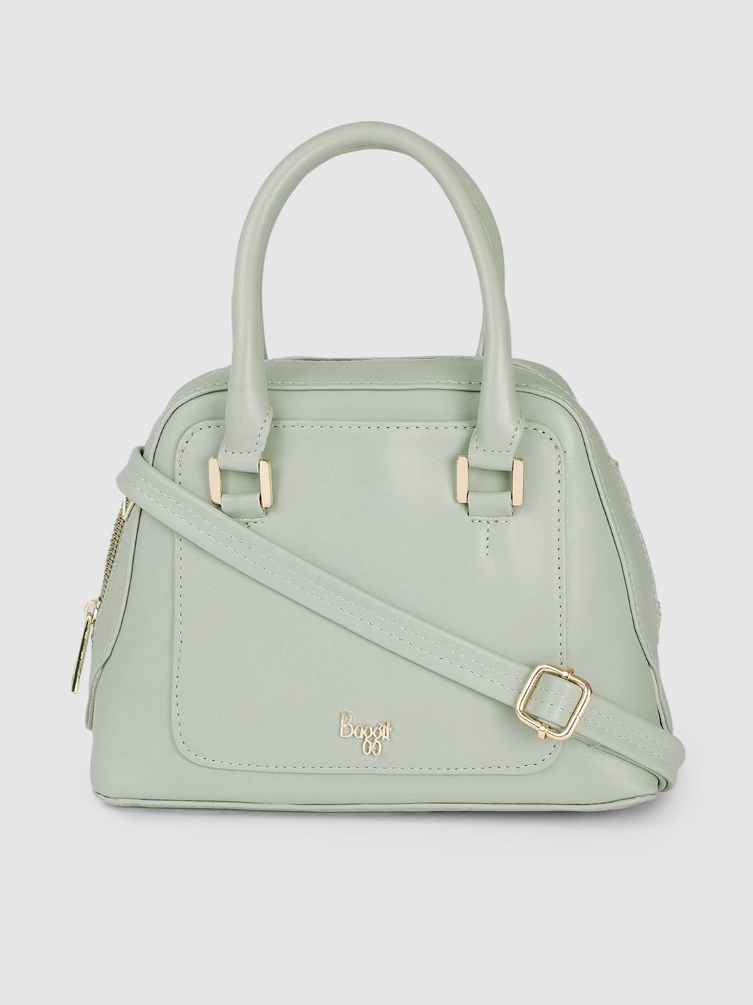 

Baggit Light Grey Solid Handheld Bag
