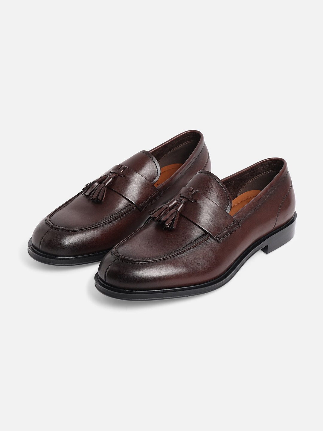 

ALDO Men Brown Leather Casual Loafers